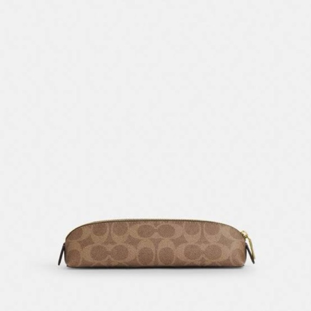 NWT Coach Pencil Case In Signature Canvas - Picture 2 of 6